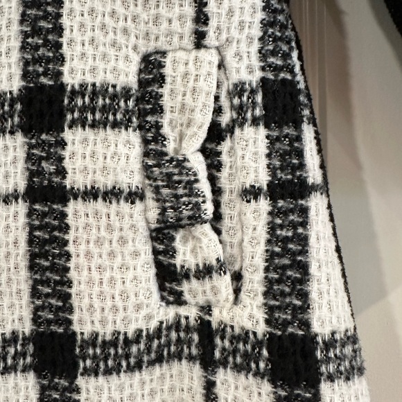 Penelope Mack Black White Pink Wool Blend Coat Size 24 Months - Picture 4 of 10